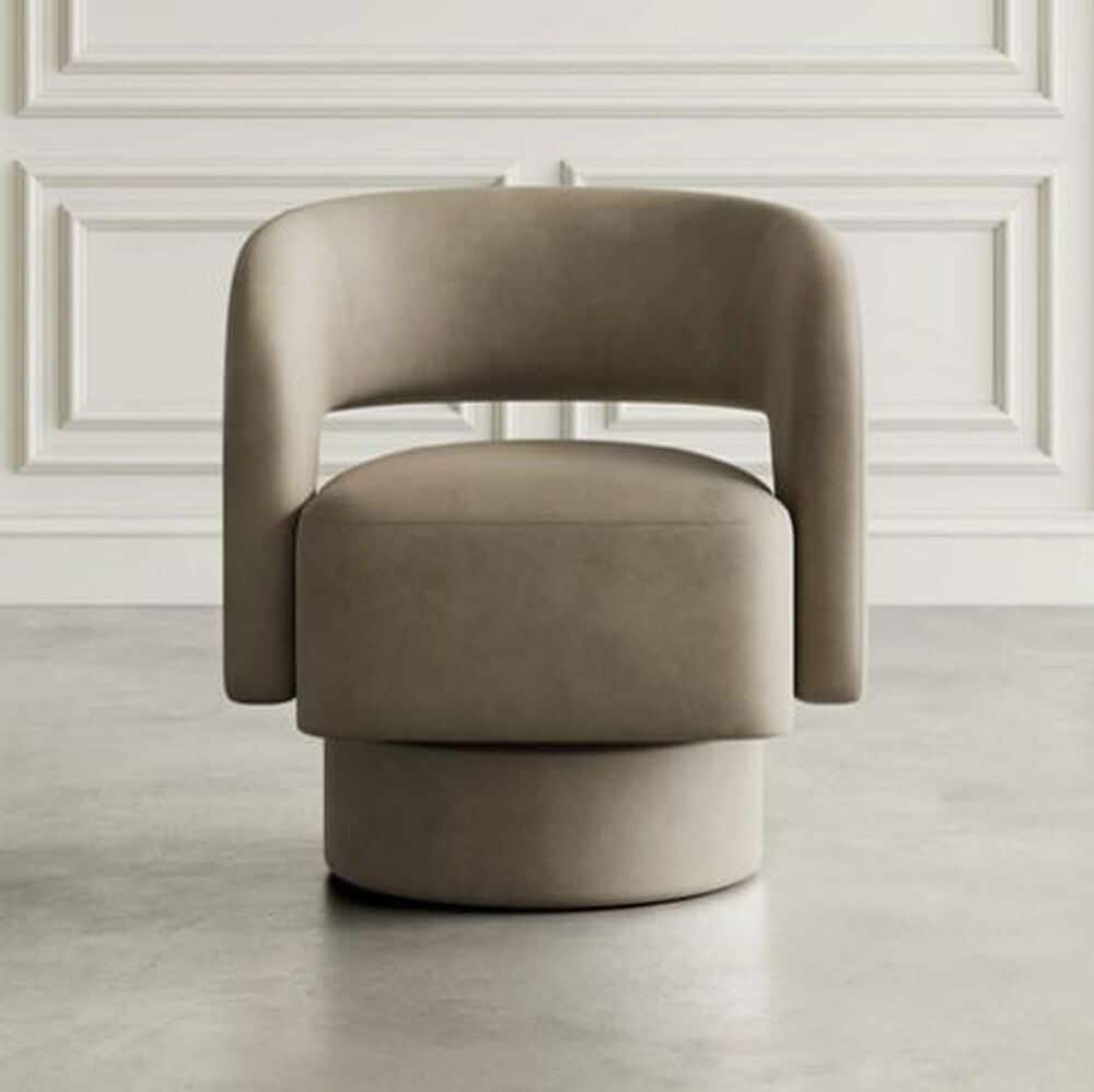Waltham Sutton Swivel Chair in Sand, , large
