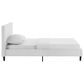Modway Anya Fabric Twin Platform Bed in White, , large