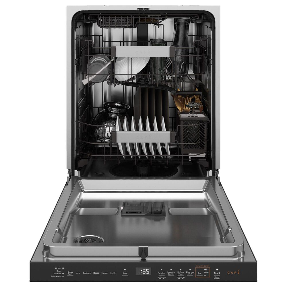 Cafe 24&quot; Built-In Smart Dishwasher in Platinum Glass, , large