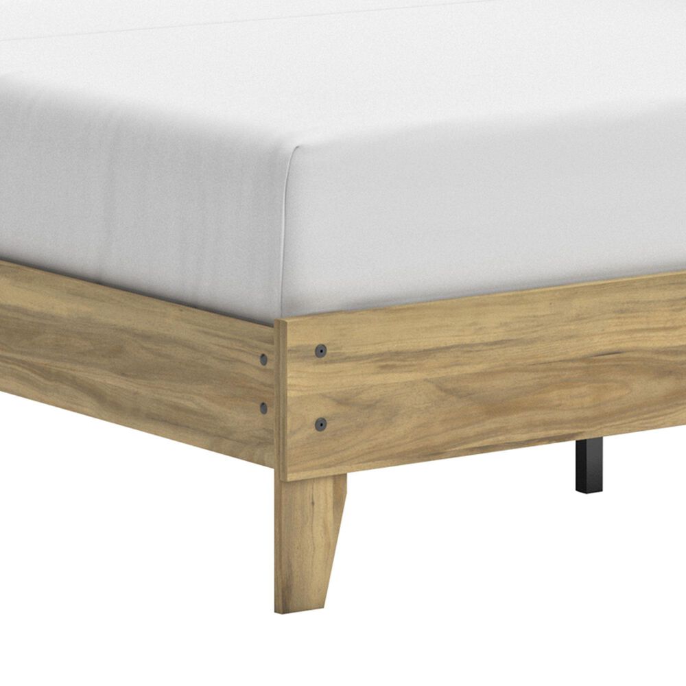 Ashley Bermacy Queen Platform Bed in Light Brown, , large