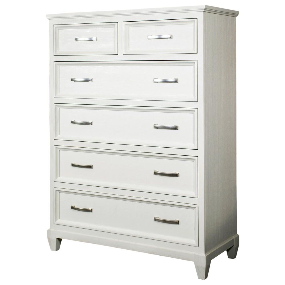 Shannon Hills Osborne 6-Drawer Chest in Winter White, , large