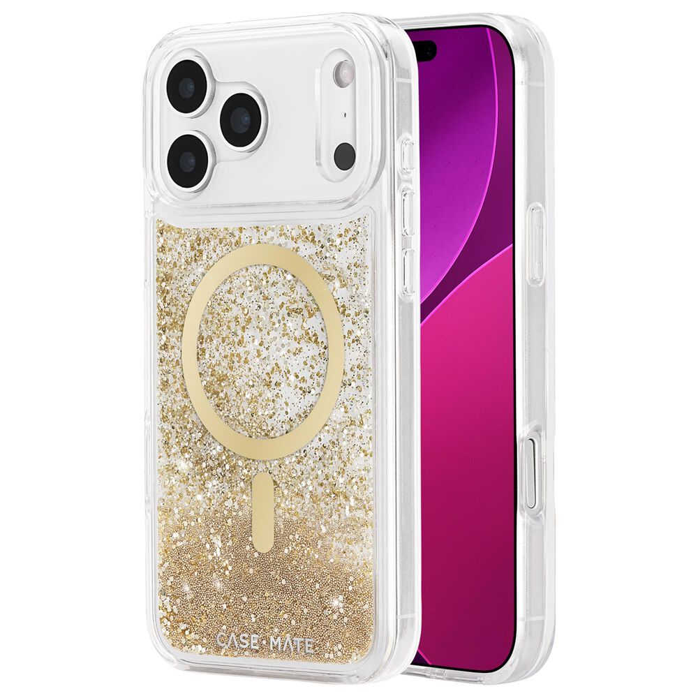 Case-Mate Waterfall MagSafe Case for iPhone 17 Pro Max in Gold, , large