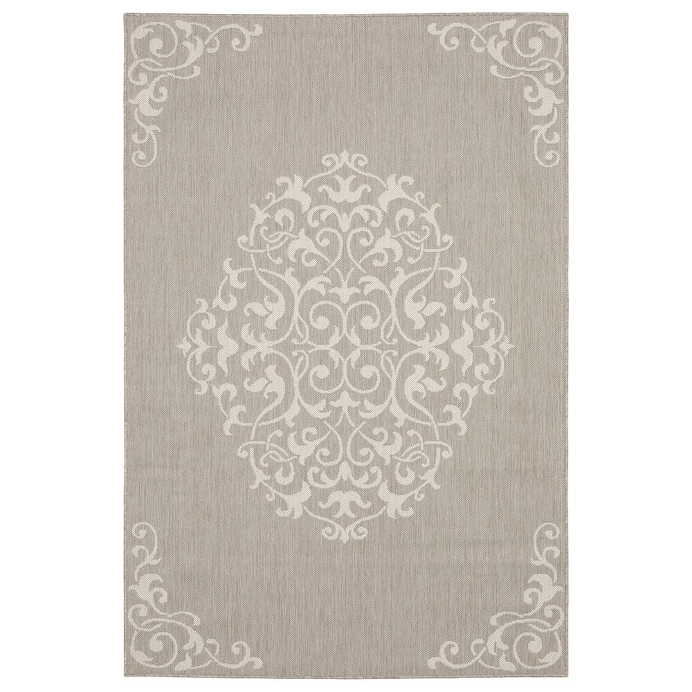 Oriental Weavers Portofino 6649W 5"3" x 7"3" Gray Area Rug, , large