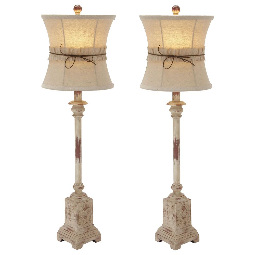 Maple and Jade Nautical Metal Buffet Lamp in Tan (Set of 2), , large