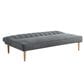 Lifestyle Solutions Salem Charcoal Futon, , large