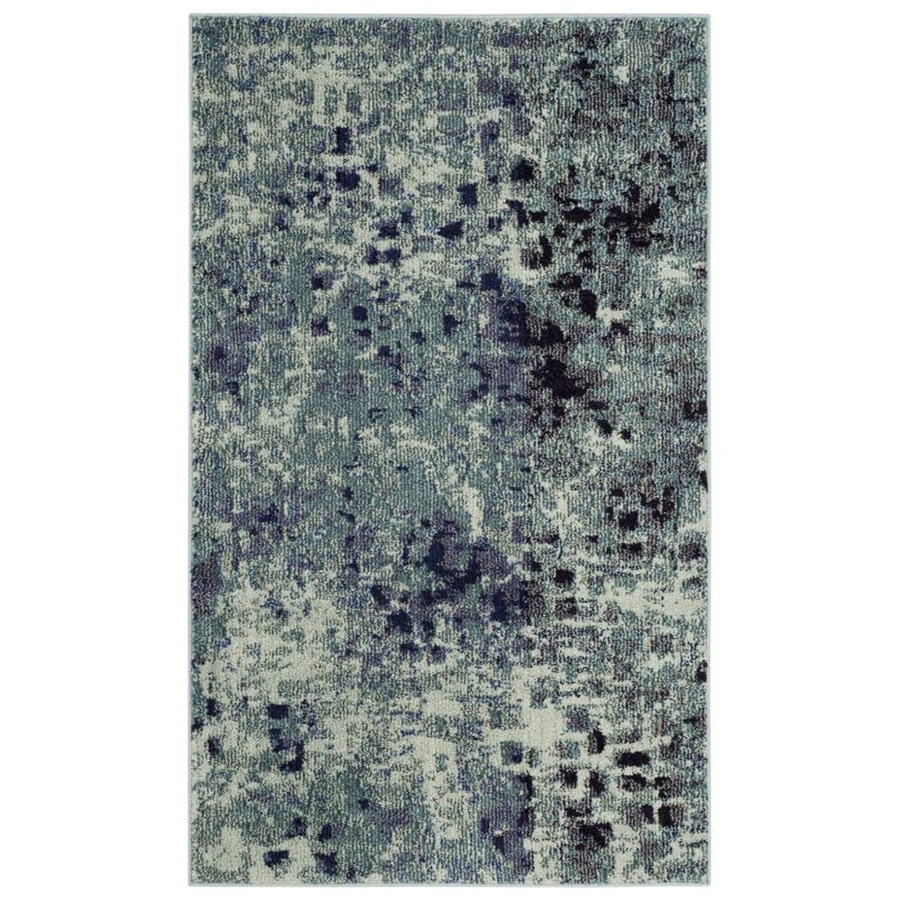 Safavieh Monaco MNC225J 3" x 5" Light Blue Area Rug, , large