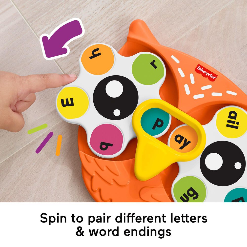 Fisher Price Spin&#39;n Rhyme Fidget Spinner Learning Activity Toy in Multicolor, , large