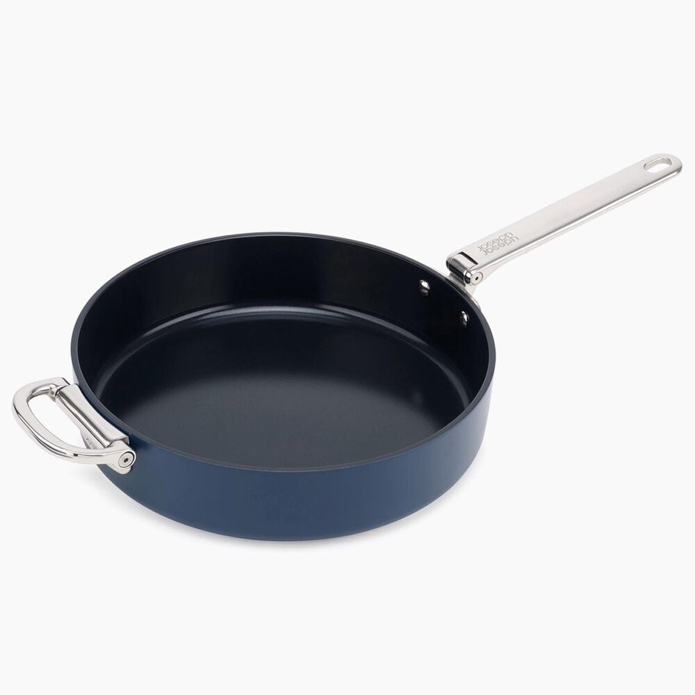 Joseph Joseph Space 11" Folding Handle Frying Pan in Midnight Blue, , large