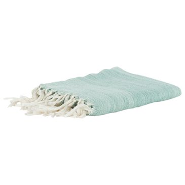Rizzy Home 50" x 60" Throw in Aqua, , large