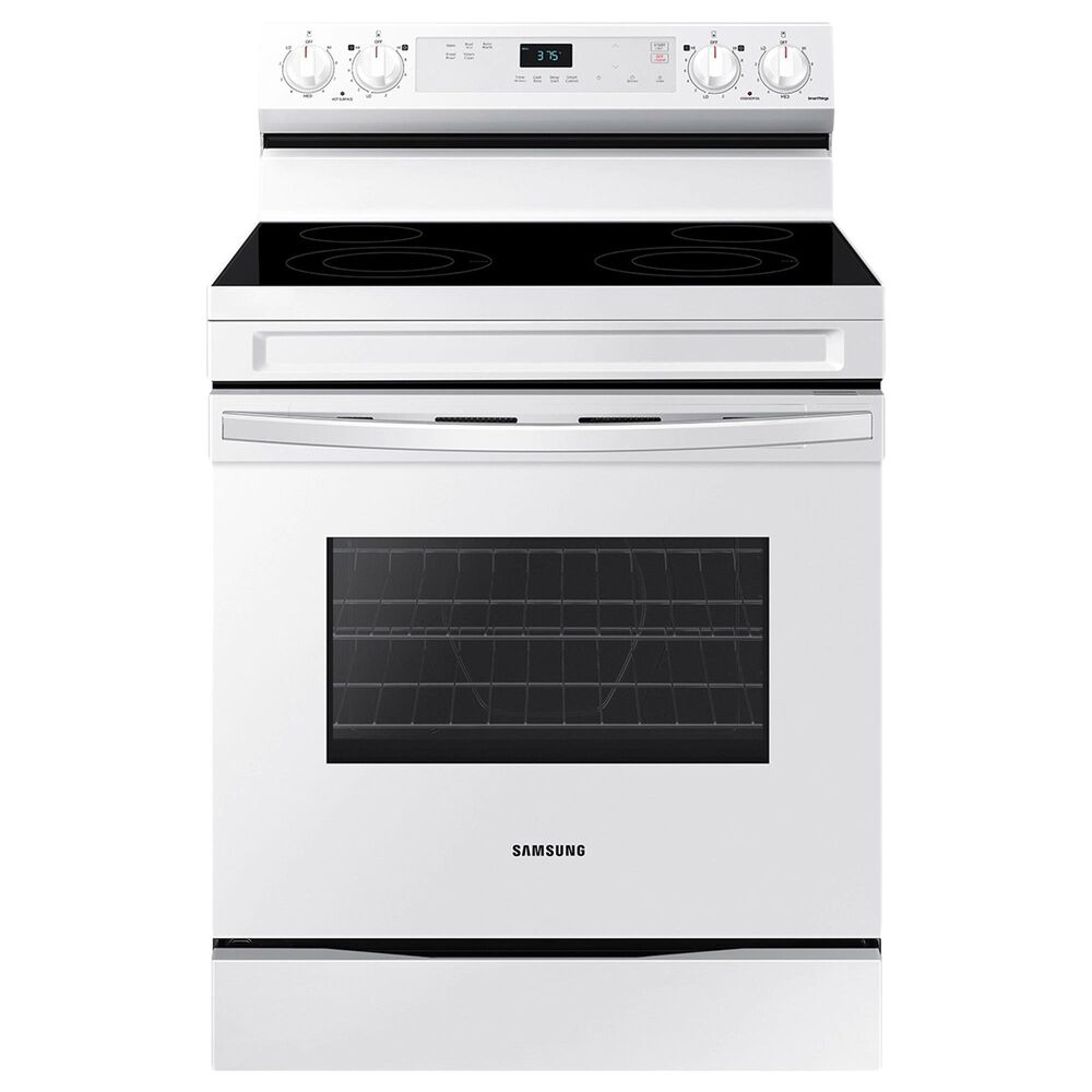 Samsung 6.3 Cu. Ft. Freestanding Electric Range with 4 Burners in White, , large