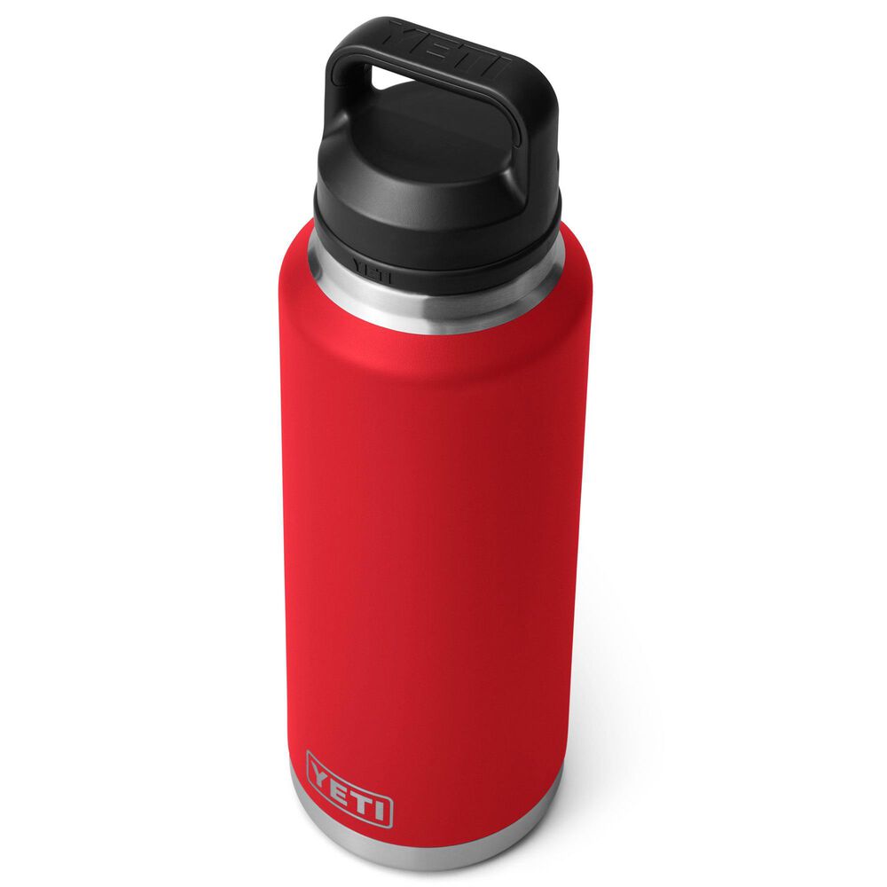 YETI Rambler 46 Oz Water Bottle with Chug Cap in Rescue Red, , large