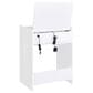 Pacific Landing Danbury 3-Drawer Makeup Vanity Set in White High Gloss, , large