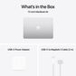 Apple MacBook Air 13.6" Laptop - Apple M4 chip 10-core CPU - 24GB RAM - 10-core GPU - 512GB SSD in Silver with 3-Year AppleCare+, , large