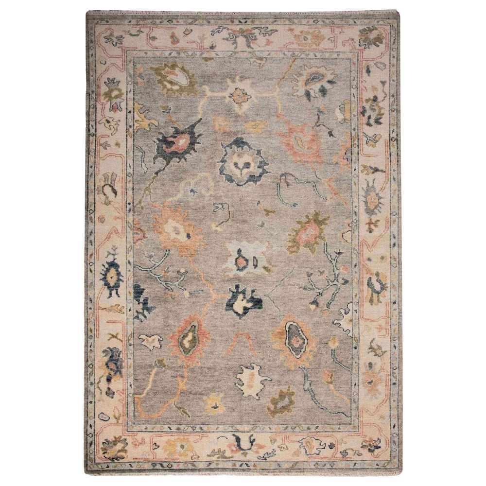 Rizzy Hallmark 9" x 12" Light Gray Area Rug, , large