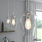 Hunter Vidria 7.25" 1-Light Mini Pendant in Brushed Nickel, , large