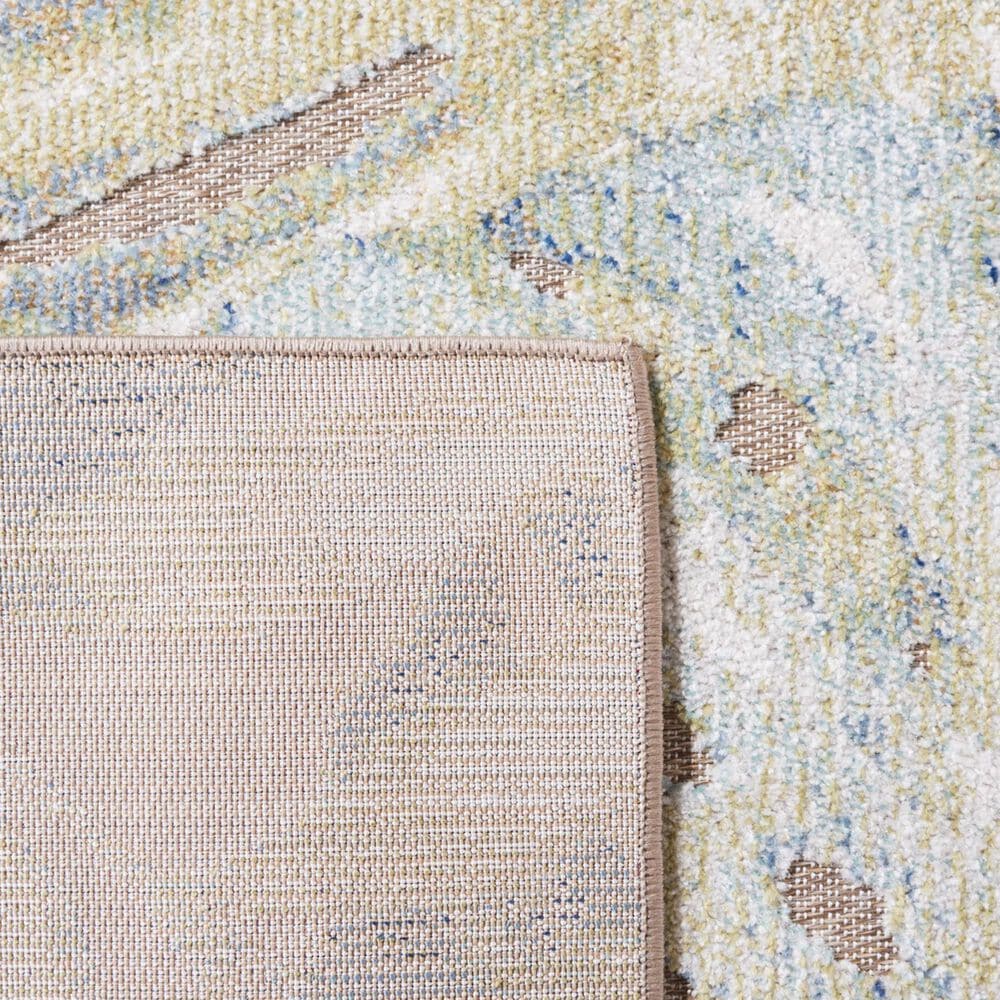 Safavieh Sarasota 4&#39;5&quot; x 6&#39;5&quot; Light Green and Brown Indoor/Outdoor Area Rug, , large