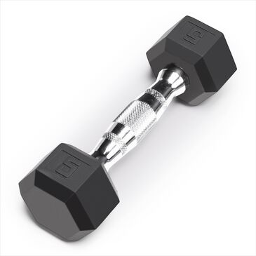 Impex, Inc 5 Lb Rubber Hex Dumbbell, , large