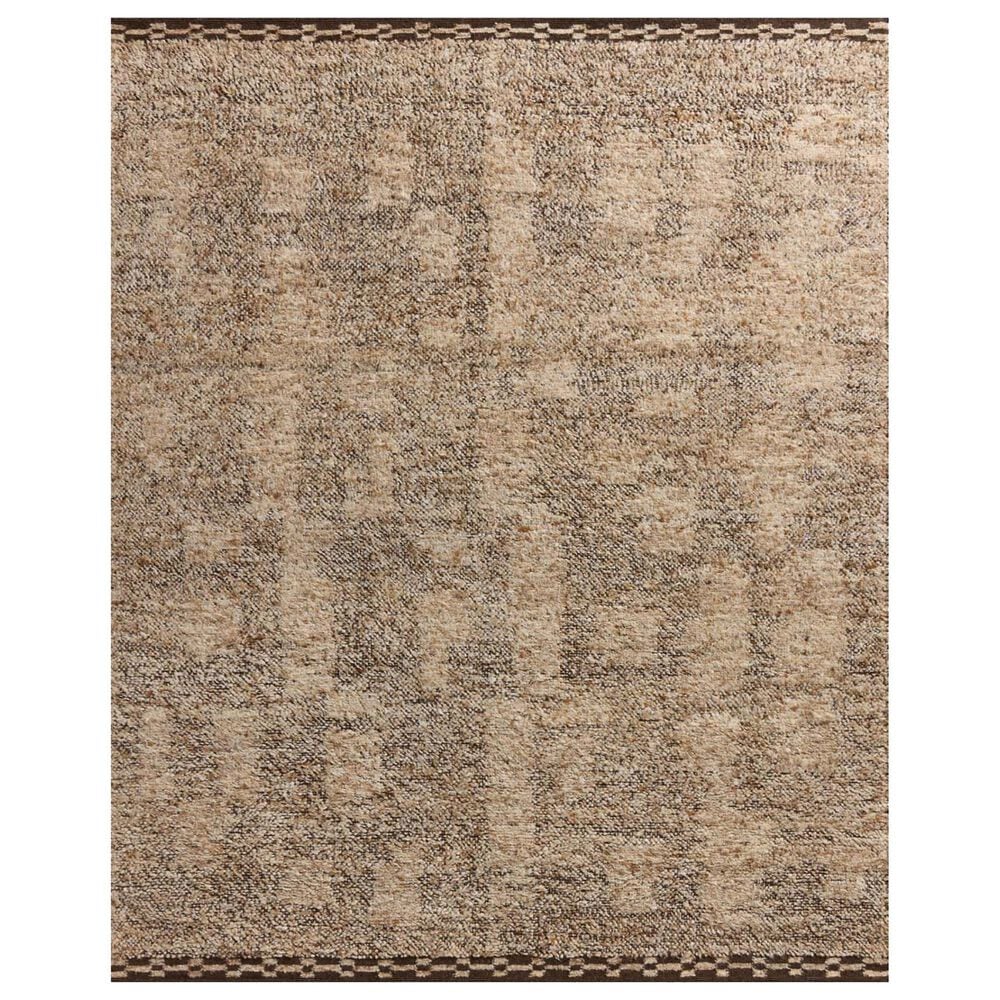 Amber Lewis x Loloi Suki 4" x 6" Natural and Bark Area Rug, , large
