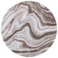 Safavieh Craft 4" Round Gold and Grey Area Rug, , large