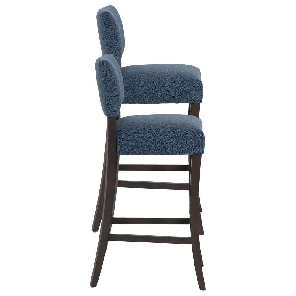 Linon Home Decor Koda Bar Stool in Rich Brown (Set of 2), , large