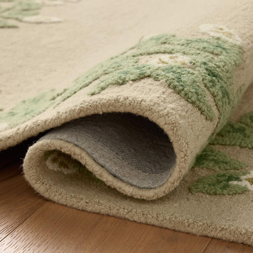 Rifle Paper Co. x Loloi Highgrove Nature Cream 5&#39; x 7&#39;6&quot; Area Rug, , large