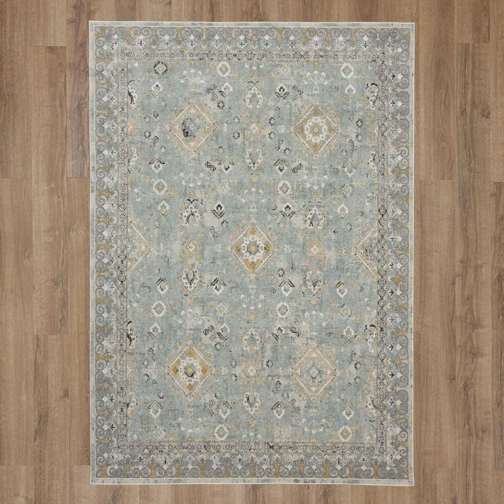 Karastan Windemere R1258 6&#39;6&quot; x 9&#39;10&quot; Blue Area Rug, , large