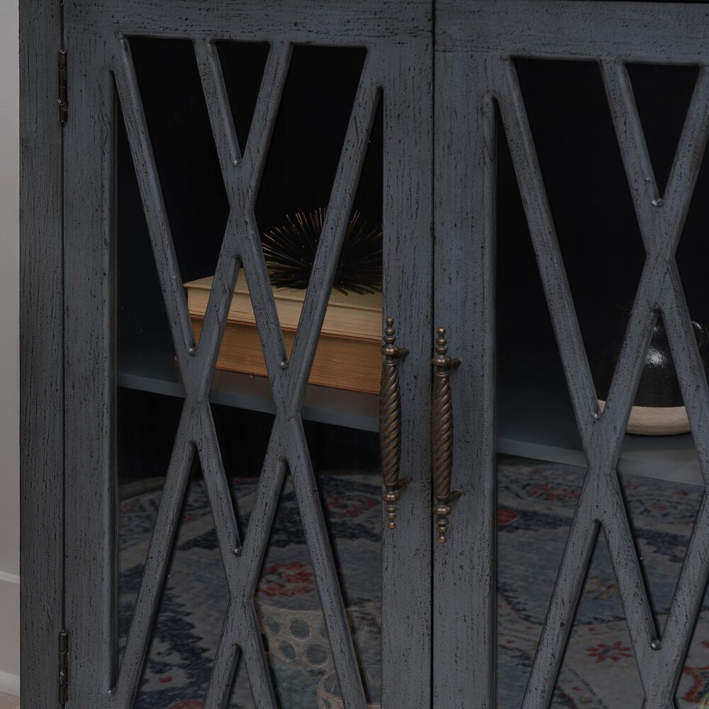 Linon Home Decor Kelcey 2-Door Cabinet in Grey, , large