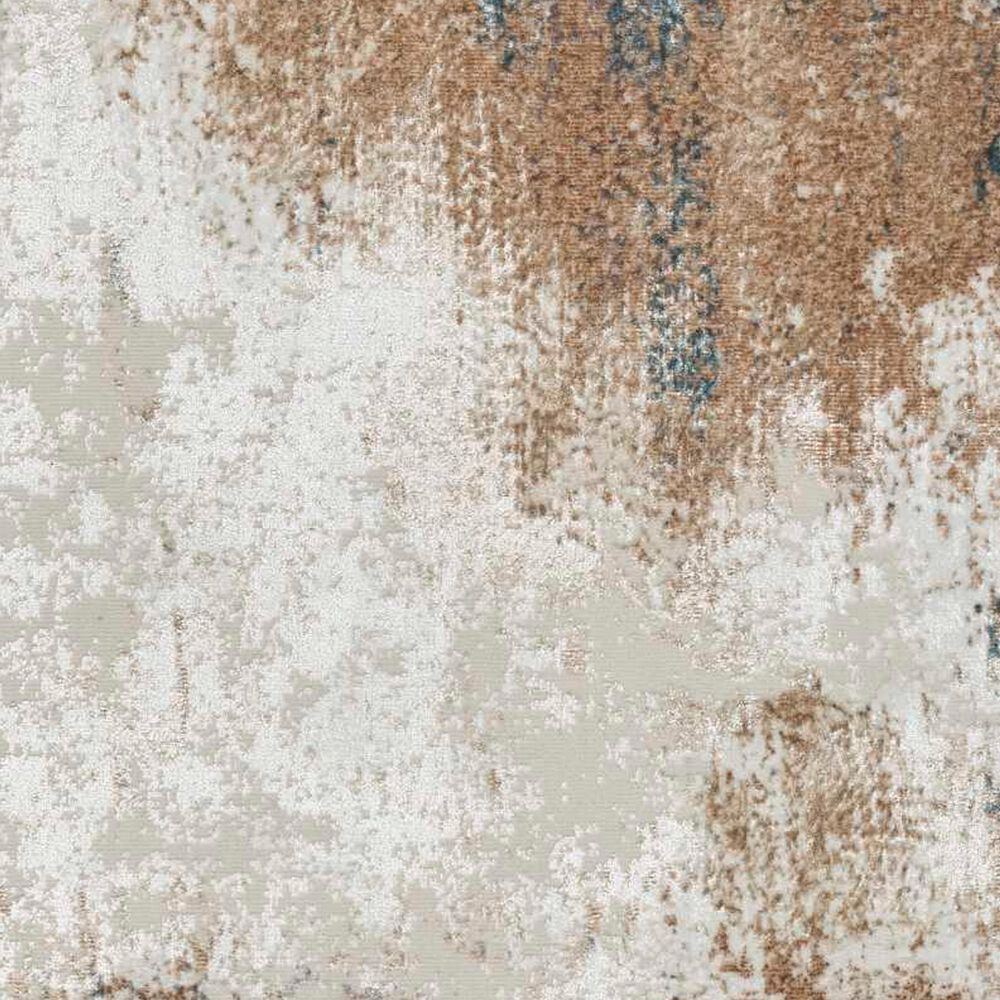Nourison Glitz 2&#39;3&quot; x 7&#39;6&quot; Taupe and Multicolor Runner, , large