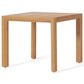 Hearth and Haven Leah 3-Piece Patio Chat Set with Cream Cushion in Teak, , large