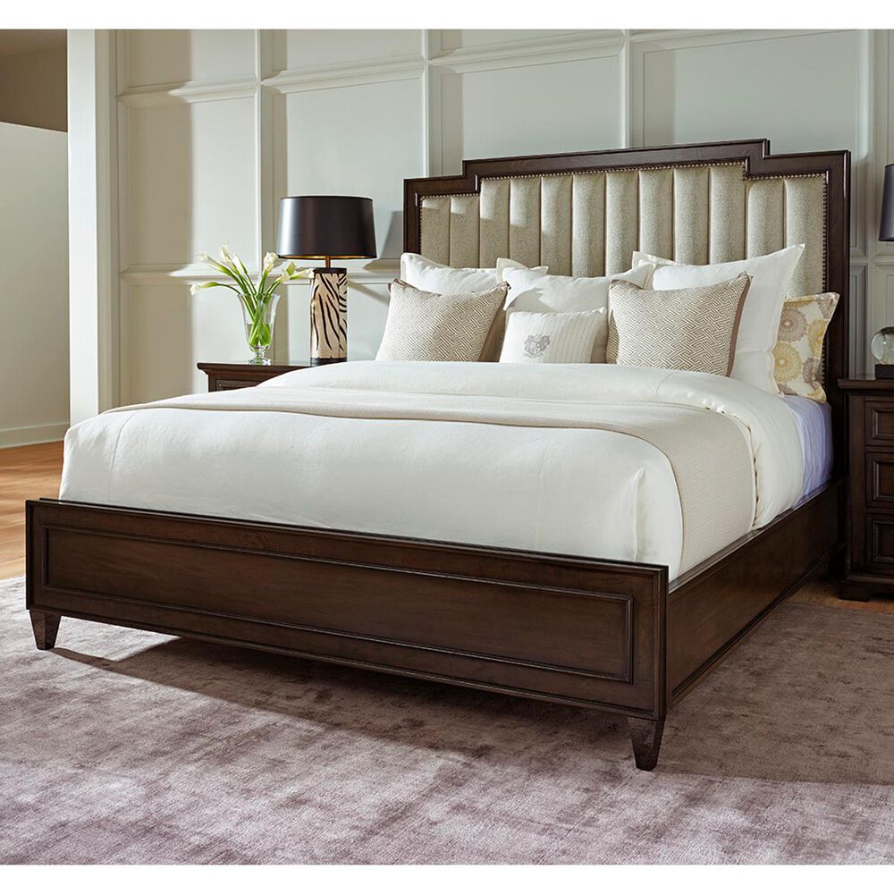 Barclay Butera Brentwood Candice Channeled Upholstered King Bed in Wilshire, , large