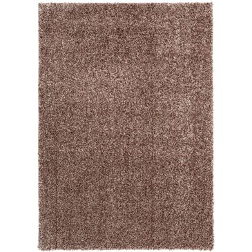 Central Oriental Geneva Shag 5" x 7" Oak and Parchment Area Rug, , large