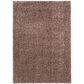 Central Oriental Geneva Shag 5" x 7" Oak and Parchment Area Rug, , large