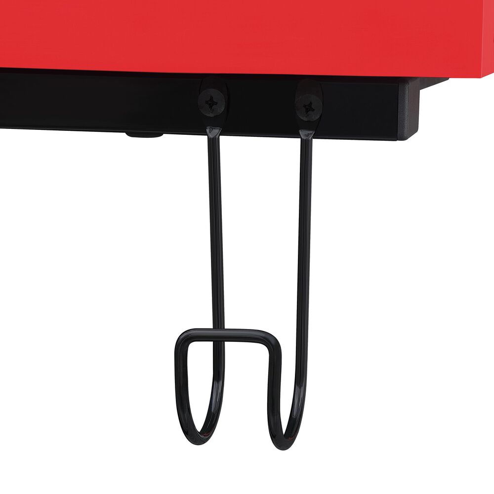 OSP Home Disruptor L-Shaped Gaming Desk in Black and Red, , large