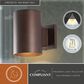 Vaxcel Chiasso 1-Light Outdoor Wall Sconce in Bronze, , large