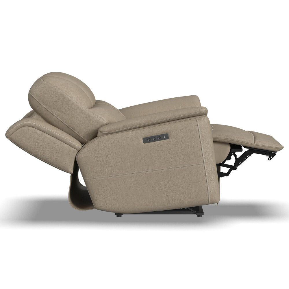 Flexsteel Crew Power Recliner with Power Headrest and Lumbar in Pebble, , large