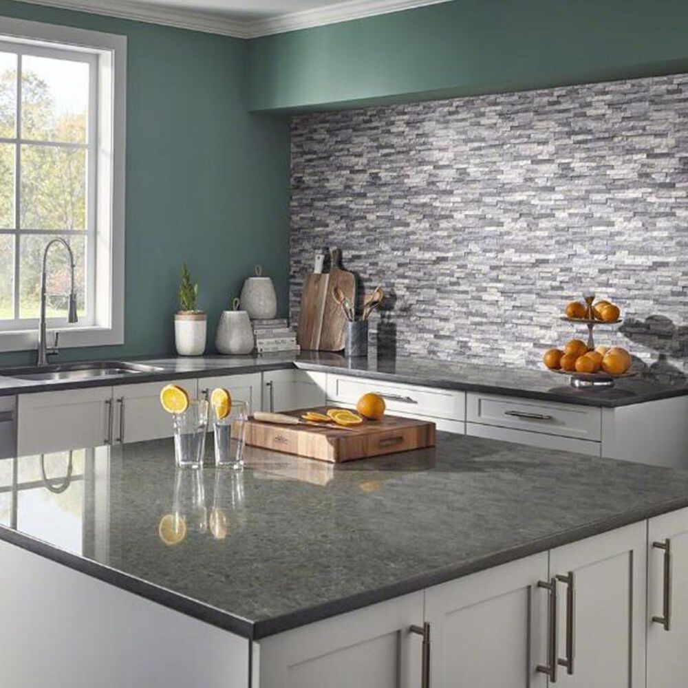 MS International Alaska Gray Splitface Natural Stone Mosaic Sheet, , large