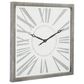 Maple and Jade 25" Metal Wall Clock in Grey, , large