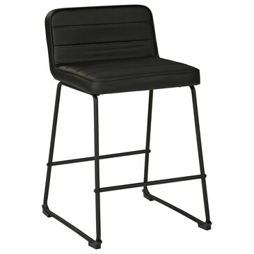 Signature Design by Ashley Nerison 26" Counter Stool in Black, , large