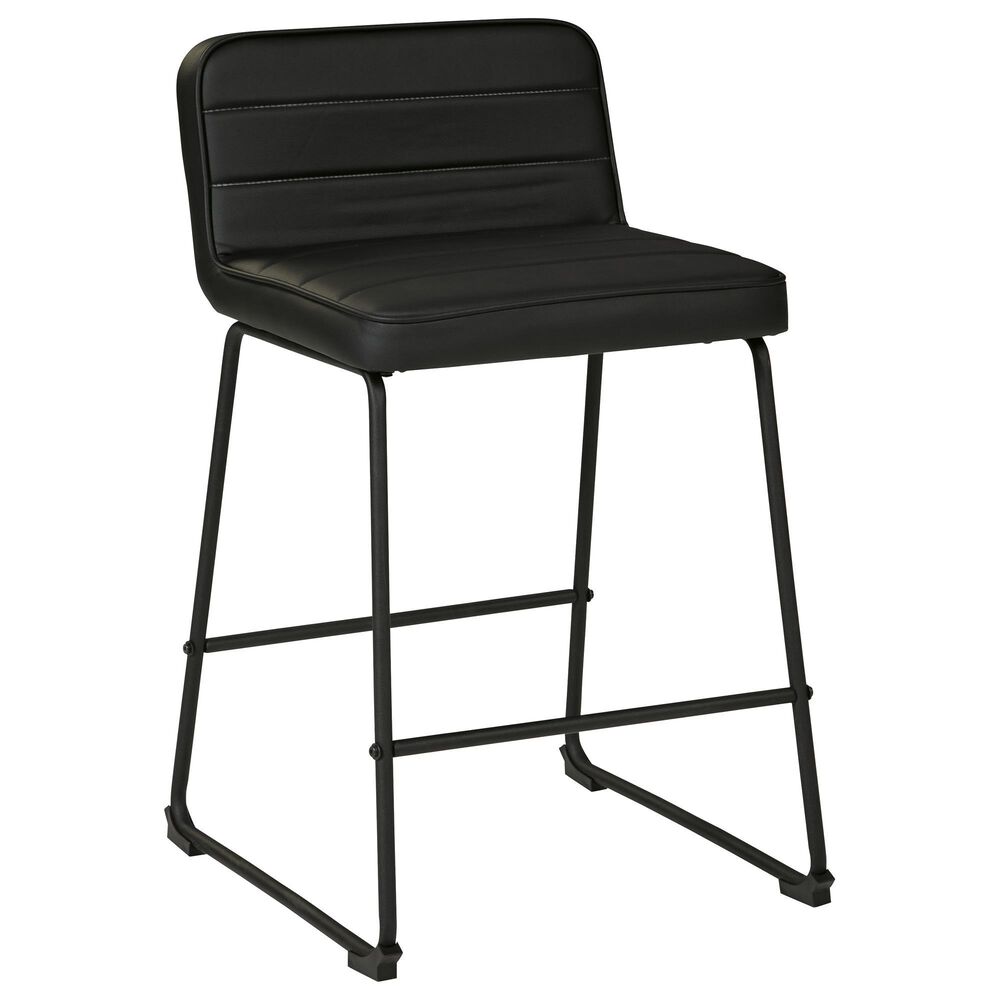 Signature Design by Ashley Nerison Counter Stool in Black, , large