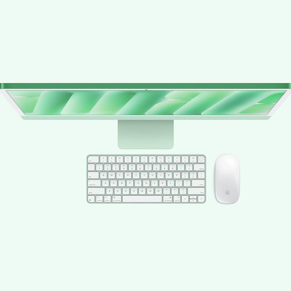 Apple 24-Inch iMac All-in-One Desktop - Apple M4 chip - 10-core CPU - 16GB RAM - 10-core GPU - 512GB SSD in Green with 3-Year AppleCare+, , large
