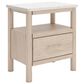 Ashley Cadmori 3-Piece Queen Platform Bed with Two Nightstands Set in Brown and White, , large