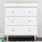 Babyletto Lolly 3 Drawer Changer Dresser with Removable Changing Tray in White and Natural, , large