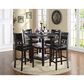 New Heritage Design Gia 5-Piece Counter Height Dining Set in Ebony, , large