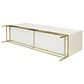 Jennifer Taylor Home Gemini Sideboard in White Lacquer and Gold, , large