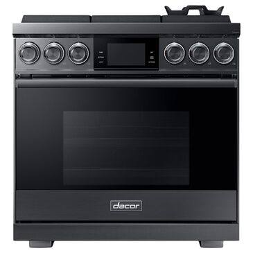 Dacor Modernist 36" Pro Gas Range with Natural Gas in Graphite Stainless Steel, , large