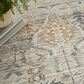 Nourison Lynx LNX02 12" x 15"9" Ivory and Taupe Area Rug, , large