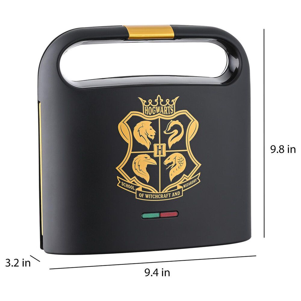 Disney 2-Square Harry Potter Sandwich Maker in Black and Gold, , large