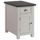 Martin Svensson Home Monterey Power Chairside Table in White Stain and Grey, , large