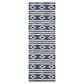 Safavieh Micro-Loop MLP153N 2"3" x 7" Navy and Ivory Runner, , large