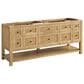 James Martin Vanities Breckenridge 72" Double Bathroom Vanity in Light Natural Oak with Single Hole 3 cm White Zeus Quartz Top and Rectangular Sinks, , large